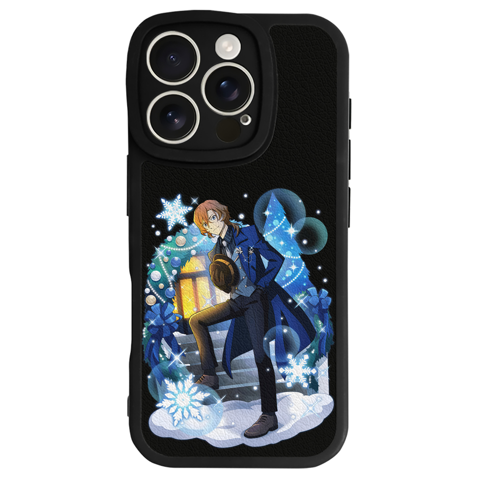 （画像用） 文豪ストレイドッグス Bungo Stray Dogs 【iPhone 16シリーズ対応】シリコンスマホケース（レザー調） 材質：シリコン